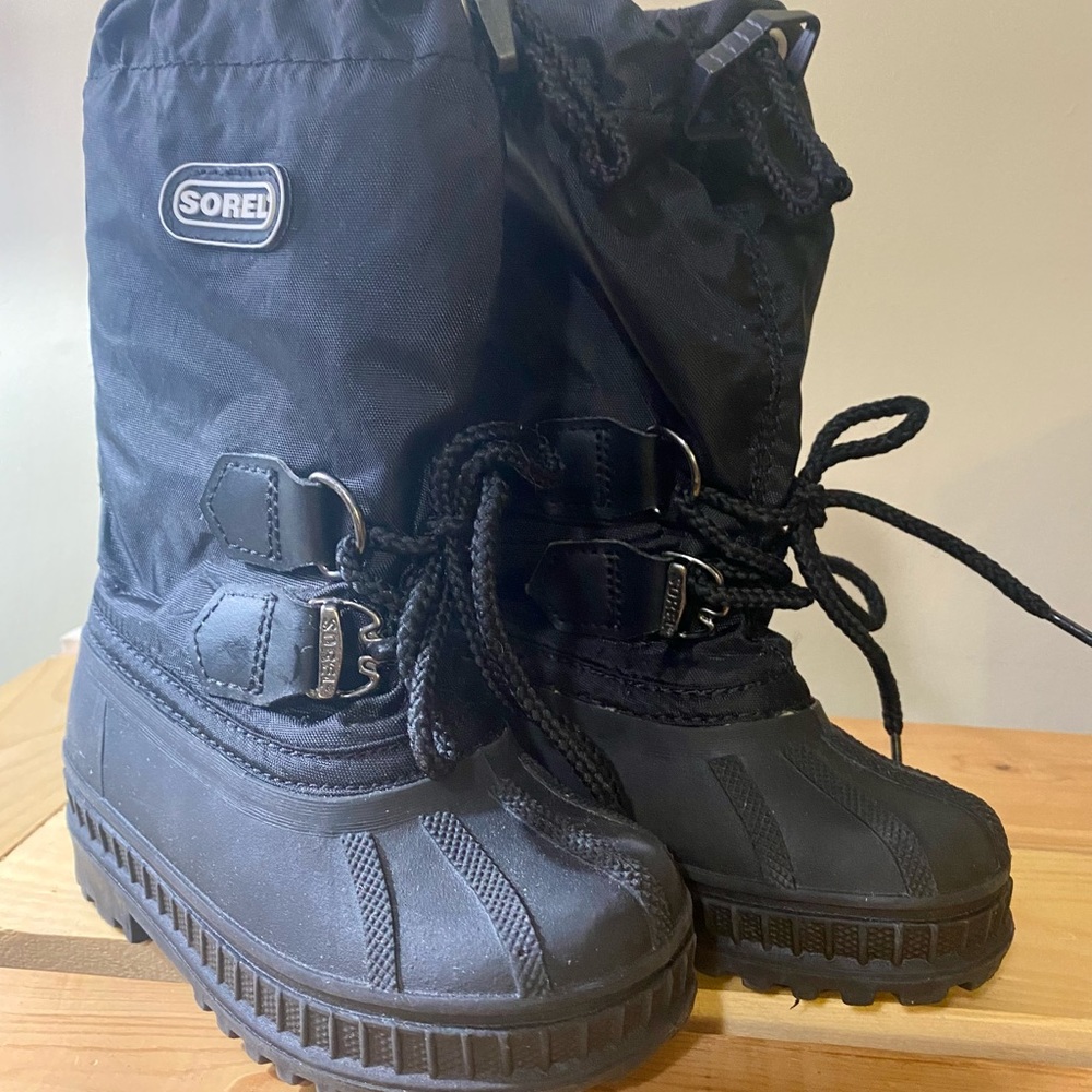 Sorel Kids Black Snow Boots